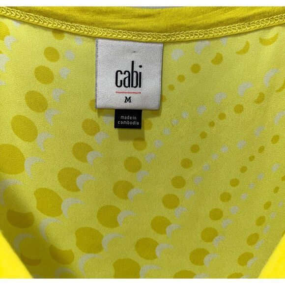 Cabi Sunbeam Cami Electric Women's Top Size Medium Yellow Summer Vibrant - Picture 4 of 8